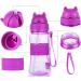 Ecteco 12oz Kids Water Bottle with Straw, Leak Proof BPA-Free Tritan - Blue | Cute, Lightweight, Sturdy | Perfect for School and Outdoor Activities - Buy Online on SooperMarket.com