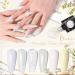 MEET ACROSS 6-Piece White Nail Polish Set - Milky White, Nude, Shimmer Glitter, Sheer Jelly Gel Colors - Buy Online on SooperMarket.com