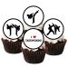 24 Edible Taekwondo Cupcake Toppers Martial Arts Cake Decorations Karate Gifts Jiu Jitsu Gifts Ninja Cake Toppers Judo Gifts Taekwondo Gifts Taekwondo Cupcake Decorations Karate Kids