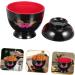 1 pc Home Food Rice Salad Ceramic Practical Household Restaurant Plastic Ramen Thread 9.6X9.4CM Black - Buy Online on SooperMarket.com