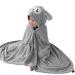 Gukasxi Hooded Baby Towel Thick and Ultra Soft Hooded Baby Bath Towel Extra Large 140x70 cm Baby Towel Absorbent Hooded Beach Or Bath Towel Childrens Swimming/Bath Towel for Baby Girl Boys Gray 70 x 140 cm Gray