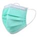 Kata 3-Ply Pleated Disposable Children's Face Masks One Size Green Box of 50 Masks
