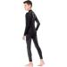 Ladeheid Children's Thermoactive Underwear Set - Long Sleeve Shirt & Long Underpants (146-152) - Black/Silver - Optimal Comfort for Kids - Buy Online on SooperMarket.com