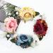 4 Pack Artificial Rose Flower Hair Combs - Wedding & Party Hair Accessories for Women - Buy Online on SooperMarket.com