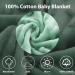 Baby Blanket Swaddle Wrap Winter for Boys Girls | Soft Thick Infant Sleeping Wrap | Warm Unisex Receiving Blankets 6-12 Months (Green Leaves) - Buy Online on SooperMarket.com