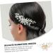 Didiseaon hair European and American headgear manual crystal modeling Accessories rhinestones Metal decorate Hair piece wedding bride comb accessories hairpin hair comb Miss - Buy Online on SooperMarket.com