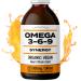 OMEGA 3-6-9 SYNERGY: Organic / Vegan / 225 000MG / 240ml. Organic Omega 3 6 9 With Hemp Oil. Extra Strength + High Potency for Joint Pain / Heart / Brain / Stress / Immune Support. Rich in GLA. Natural Orange Flavour