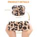 Leopard Print Spa Wristband Set for Athletes/Women/Girls - 8pcs Soft Coral Velvet Towels for Makeup/Sweat Absorption - Buy Online on SooperMarket.com