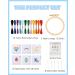 Pllieay Kids Cross Stitch Kit | 6 Patterns, 2 Hoops, 12 Skeins | Beginner Needlepoint Starter Set with Instructions - Buy Online on SooperMarket.com