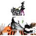 Halloween Birthday Witch Cake Topper for Ghost Bat Cat Themed Girl Lady Women Happy Halloween Birthday Cake Decoration Witches Autumn Fall Season All Souls' Day Bday Party Celebration Supplies - Buy Online on SooperMarket.com