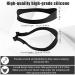 Hair Trimming Guide Men Black Hair Cut Guides Fade Cutting Tool with 2 Hair Bands Adjustable Neckline Shaving Template for Home Use Barber Shops Hair Salons Makeup Rooms - Buy Online on SooperMarket.com