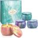 VETOUR Galaxy Scented Candle Set - 4pc Aromatherapy Soy Candles for Stress Relief and Beautiful Mood. Perfect Gift for Women - Home, Bath, Yoga, and Travel - Buy Online on SooperMarket.com