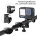 Buy HSU Aluminum Bicycle Handlebar Holder for GoPro Hero 12/11/10/8/7/6/5/4/3 & Action Cameras - 360 Rotary Mountainbike Rack - Black - Buy Online on SooperMarket.com