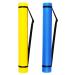2-Pack Extendable Poster Tubes Expand from 24.5 to 40 with Shoulder Strap | Carry Documents Blueprints Drawings and Art | Blue and Yellow Portable Durable Round Storage Cases with Lids and Labels