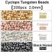 MUUNN 200pcs Fly Tying Tungsten Beads - Cyclops Nymph Head Ball Assortment - 1.5mm - 6.4mm - 4 Colors - Premium Fly Tying Materials - Buy Online on SooperMarket.com