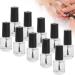 Nail Polish Glass Bottle Has a Brush Cap Convenient To Use Steel Mixing Ball Nail Polish Bottle with Funnel for Home for Travel for Life for Work - Buy Online on SooperMarket.com