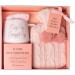 Hot Chocolate Mug Gift Set with Water Bottle, Marshmallows & Candy Cane - Cozy Gift for Women, Teen, Adults (Pink) - Buy Online on SooperMarket.com