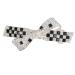 Strass hair clips chessboard hair needle black white checker plaid bowknot ponytail hair clips hairpins hair clip hair hair clips for woman girl hair styling tools (#4)