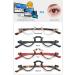 Koosufa Anti Blue Light Reading Glasses for Men & Women | Fashion Semicircular Floral Filter | Anti-Fatigue Visual Aid | Strengths 1.0 to 3.5 - Buy Online on SooperMarket.com