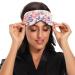 Haskirky Light Blocking Eye Mask - Adjustable, Breathable, Men and Women, for Travel, Yoga, Meditation, Office, Deep Sleep - Butterfly & Daisy Design - Buy Online on SooperMarket.com