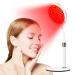 Red Light Lamp with Base Red Light Lamp with Timer 140LEDs Red Light Lamp Dimmable Brightness Red Light