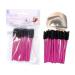 Parence 20 pieces of eyelash brushes half-reusable and washable made of soft premium fiber one-way brush after 5 uses eyelash brushes mascara brush eyebrow applicator violet and black.