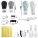 Gemice TSA Approved Travel Bottles - Leak Proof Silicone Squeezable Containers Set (16 Pack) - Grey - Buy Online on SooperMarket.com