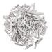 Fityle 50 Silver Crocodile Alligator Bow Blank Metal Hair Clip Teeth Prong Pinch Small Medium Lot Silver Crocodile Alligator Bow Blank Hair Clips Pins - Silver 6x45mm