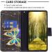 VQWQ Mobile Phone Case for Xiaomi Redmi Note 12 5G & Poco X5 - Protective Leather Pocket with Lanyard & Zipper - Butterfly 3 Folding Cover - Buy Online on SooperMarket.com