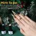 modelones Gel Nail Polish Glitter Green - 6 Pcs Glitter Green Sparkle Gel Polish Kit Soak Off Nail Lamp Avocado Dark Green Nail Gel Nail Kit Nail Art Design Gifts for Women BLINKING BRILLIANT - Buy Online on SooperMarket.com