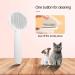FuninCrea Self Cleaning Dog Grooming Brush - Stainless Steel Bristles for Pet Hair Removal and Massage - Pink - Buy Online on SooperMarket.com