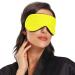 Adjustable Light Blocking Eye Mask for Men and Women - Ideal for Travel, Yoga, Meditation, and Deep Sleep - Breathable and Comfortable - Pure Yellow - Buy Online on SooperMarket.com