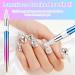 TIESOME Rhinestone Picker Tool with Wax Tip Nail Rhinestone Picker Dotting Wax Pen Nail Dotting Tool Rhinestone Pickup Applicator Tool Gem Picker Tool for DIY Nail Art - Buy Online on SooperMarket.com