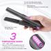 OBEST Cordless Hair Straighteners Curler 2 in 1 Mini Portable Travel Wireless Flat Iron Fast Heat Up Anti-Scald 3-Level Straightener for Swift Smooth and Glossy Hair Type-C Rechargeable (Grey) Gray - Buy Online on SooperMarket.com
