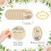 16-Piece Floral Wooden Baby Monthly Milestone Cards - Double-Sided Baby Months Signs for Newborn Photo Props - Fresh Flowers Design - Buy Online on SooperMarket.com