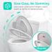 Heavy Duty Elongated Toilet Seat with Built-in Potty Training Seat - Slow Close, Never Loosen, Ergonomic Design - Space Saving Toddler Toilet Seat (18.6 x 14.2 x 2.5) - Buy Online on SooperMarket.com