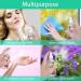 HTHL 4 PCS Set 100ML Spray Bottles Plastic Transparent Mist Spray Bottles with 2 Funnels and 1 Sheet Label Empty Travel Atomiser Refillable Liquid Containers for Perfume Cosmetic and Liquids Clear - Buy Online on SooperMarket.com