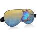 Haskirky Light Blocking Eye Mask Breathable and Adjustable Adult Men and Women Travel on Business Trips Yoga Meditation Light Smooth Comfortable Eye Mask Office Deep Sleep Goodies Bright Blue Butte