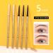 Dual-Sided Eyebrow Pencil - Fine Tip, Rapid Brow, Sweatproof, with Brow Combs - 03# Brown (2 Pcs) - Buy Online on SooperMarket.com