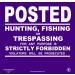 Minuteman No Trespassing No Hunting No Fishing Vinyl Signs on a Roll - 50 Count Purple - Buy Online on SooperMarket.com
