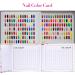 Nail art display 120 color nail color card nail color display book 120 color nail polish color chart nail practice card nail polish display board nail polish display shelf nail art display book - Buy Online on SooperMarket.com