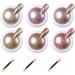 6 Box Rose Gold Chrome Nail Powder Nail Powder Metallic Chrome Powder Glitter Nail Powder with 6Pcs Eyeshadow Sticks for Nail Art Decoration DIY Art Nail Salon