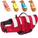 Fragralley Dog Life Jacket Safety Vests for Swimming Superior Buoyancy & Rescue Handle High Visibility Medium Dog Life Preserver Lifesaver Coat for Summer (M (Chest Girth: 19.7"-25.6") Bright Red)
