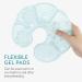 Navaris Thermo Pads Chest Pillow Set - 2 Gel Pearl Cooling & Heating Pillows for Breastfeeding - Reusable Warm Cold Compress - Blue - Buy Online on SooperMarket.com