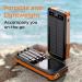 Alpha Digital Outdoor Solar Portable Power Bank with Wireless Charging 10000mAh - Orange - Buy Online on SooperMarket.com
