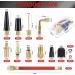 Kasanni 32-Piece Bicycle Valve Adapter Set | DV SV AV French Valve Adapters | Compatible with Air Pumps & Compressors - Buy Online on SooperMarket.com