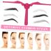 Angoily 3 Pcs Eyebrow Template Eyebrow Ruler Eyebrow Makeup Stencil Template Ruler Portable Protractor - Buy Online on SooperMarket.com