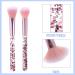 WLLHYF 7 Pack Makeup Brush Set Stylish Glitter Cosmetics Brushes Kit Professional Blending Brush with Crystal Sequins Handle for Eye Shadow Eyeliner Foundation Powder Concealer Blush Lip Women (Pink) - Buy Online on SooperMarket.com