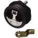 Whitecap T-Handle Non-Locking Latch Black