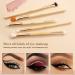 Beili 10 PCs Eyeshadow Brush Set - Perfect for Blending Eyeshadow Highlighter & Eyeliner | Eco-Friendly Bamboo Makeup Brushes for Flawless Eye Makeup - Buy Online on SooperMarket.com